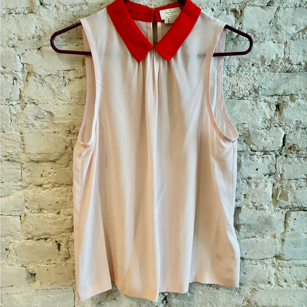 Kate Spade 100% Silk Sleeveless Blouse